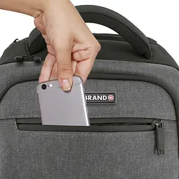 Рюкзак міський Swissbrand Valday 31 Grey (SWB_BLVAL801U), Сірий - мініатюра 2