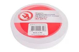 Скотч двосторонній універсальний Intertool 19 мм х 5 м спінена - мініатюра 2
