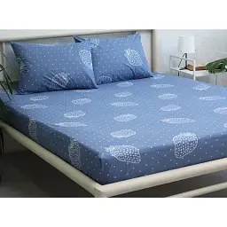 Простирадло на резинці з наволочками TAG Tekstil 180х200х20 см 000267532