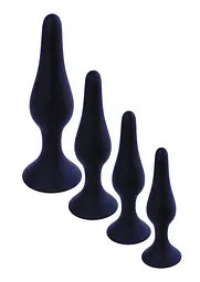Анальна пробка B-Series Silicone Plug Black Small, 10х2,4 см, чорний - мініатюра 4