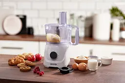 Gorenje Кухонная машина 800Вт, чаша-пластик, корпус-метал/пластик, насадок-6, білий - мініатюра 10