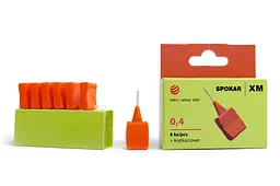 Міжзубні йоршики кутові Spokar XM 0.4mm, 6 шт - мініатюра 2