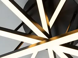 Стильна чорна LED люстра Diasha SX813/5BK 70W до 16 м2 у сучасному стилі - мініатюра 6