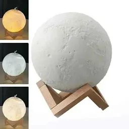 Зволожувач повітря для дому No Brand 3D Moon Lamp Light Diffuser (2085544314) - мініатюра 4