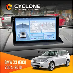 Штатна магнітола BMW X3 (E83) 2004-2010 Cyclone C9-012 4x64, DSP, 4G Cyclone (НФ-00007810)