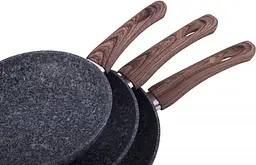 Набір 3 сковороди Grey Marble, індукційні з антипригарним покриттям Kamille Ø20х4,5 см, Ø24х5,5 см, Ø28х6,5 см kuh0007252 - мініатюра 4