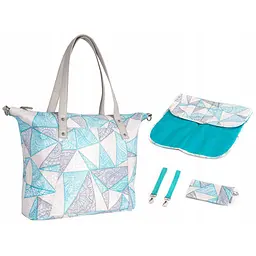 Сумка для мами Canpol babies Lady Mum з кріпленням до коляски сіро-бізюзовий (78/502) - мініатюра 2