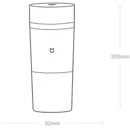 Фітнес-блендер MiJia Portable Juicer Cup White [MJZZB01PL] [66264] - мініатюра 3