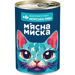 Набір вологого корму для котів М'ясна миска шматочки в соусі Мікс 8 шт x 415 г - мініатюра 4