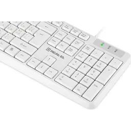 Клавіатура REAL-EL RK-513 USB White (EL123100047) - мініатюра 4