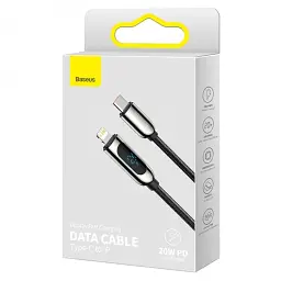 Кабель Baseus Display Fast Charging Cable Type-C to Lightning 20W 2m CATLSK-A01 Black - мініатюра 5