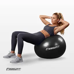 М’яч для фітнесу EasyFit BalanceBall 75 см чорний - мініатюра 6