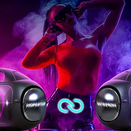 Бездротова акумуляторна Bluetooth колонка BT5.0 бумбокс 80W TWS AUX/TF/USB 8h IPX5 LED RGB підсвічування Hopestar A50 Party - мініатюра 8