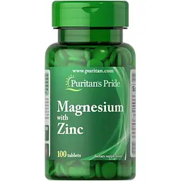 Амінокислота Puritan's Pride Magnesium with Zinc, 100 таблеток vit0003957