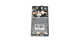 Дисплей для смартфона (телефону) Nokia 830 Lumiа, black (у зборі з тачскріном)(з рамкою)(Original)