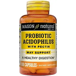 Пробіотики і пребіотики Mason Natural Probiotic Acidophilus with Pectin, 100 капсул