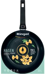 Сковорода Ringel Hagen 24 см з кришкою антипригарне покриття ㅤ ㅤ