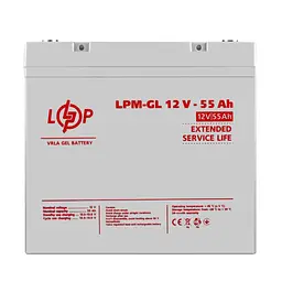 Аккумулятор гелевий Logicpower LPM-GL 12 V - 55 Ah - мініатюра 2