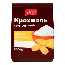 Крохмаль кукурудзяний Деко сухий 200 г
