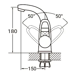 Змішувач AQUATICA HL-1A230C - мініатюра 2