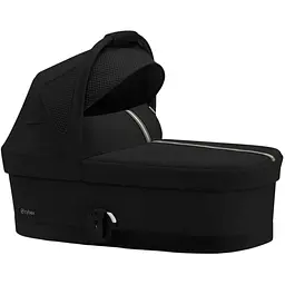 Прогулянкова коляска Cybex Gold Balios S Lux BLK Moon Black з бампером + Люлька Cybex S Moon Black чорна - мініатюра 3