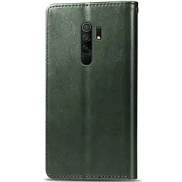 Шкіряний чохол-книжка GETMAN Gallant (PU) для Xiaomi Redmi 9 Зелений - мініатюра 4