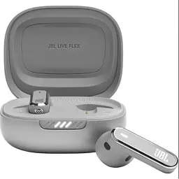 Бездротові навушники JBL Live Flex Silver (JBLLIVEFLEXSVR) сріблясті - мініатюра 4