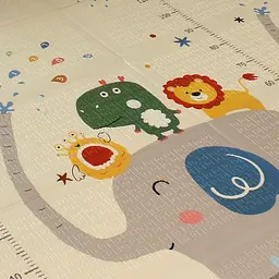Розвиваючий двосторонній складний килимок Poppet Казкове слоненя та Клітинки-цікавинки 150х180x1 см (PP040-150) - мініатюра 4