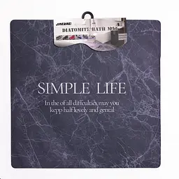 Килимок для ванної кімнати з діатоміту Simple Life 58×58 (см) вологопоглинальний килимок для дому ванни душу та туалету Yiwu HP-42-11 - мініатюра 4