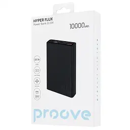 Зовнішній акумулятор Proove Hyper FLux 10000 mAh 22.5W PBH120120001 чорний - мініатюра 3