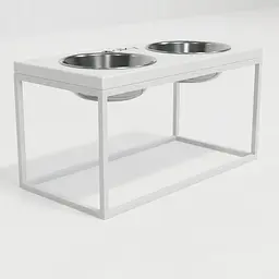 Hollky Base L — миски на підставці для середніх і великих собак (2 × 0,95 л, висота 20 см) - мініатюра 3