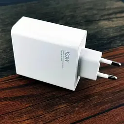 Мережний зарядний пристрій MI120W з кабелем (Білий) - мініатюра 4