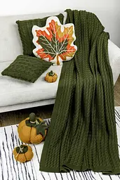 Плед Happy Fall Kosa 130х170 см Оливковий (029449) - мініатюра 5