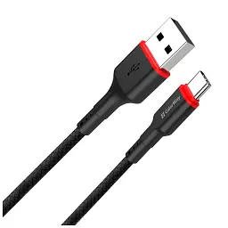 Дата кабель USB 2.0 AM to USB-C 1.0m 2.4А black ColorWay (CW-CBUC064-BK) - мініатюра 3