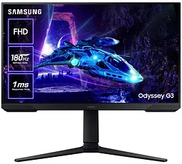 Монітор 23.8" Samsung Odyssey G3 (LS24DG300EIXUA) 1920x1080 (FullHD) VA 180 Hz U1