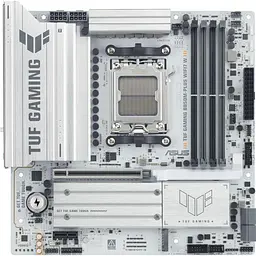 Материнська плата ASUS TUF GAMING B850M-PLUS WIFI7 WHITE (TUF GAMING B850M-PLUS WIFI7 W) (Socket AM5, AMD B850, Micro-ATX)