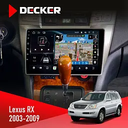 Штатна магнітола Lexus RX 2003-2007 Decker D9-011 4x64, DSP, 4G, 360 Decker (НФ-00005948)