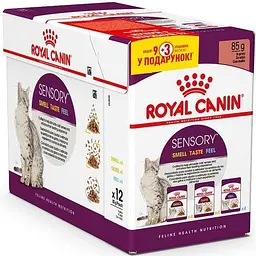 Набір вологий корм для дорослих кішок Royal Canin Sensory Multipack 12 шт x 85 г