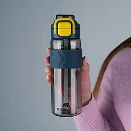Пляшечка для води Kite 800 мл сіро-жовта (K25-1234-1) - мініатюра 6