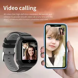 Смарт годинник-телефон дитячі Wonlex KT24S 4G камера прослуховування геозона WI-FI GPS SIM Pink (16999) - мініатюра 7