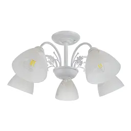 Люстра стельова Brille E14 60W WH (LK-685C/5)