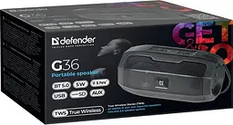 Акустична система 1.0 Defender G36 5W, bluetooth, FM/USB/TF/AUX (65036) - мініатюра 7