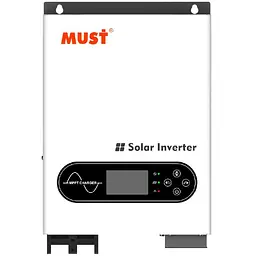 Гібридний інвертор Must PV18-6048ECO 6000W, 48V, струм заряду 100A, 170-280V, MPPT (100А, 60-360 Vdc), 318×454×122.5 мм 9 кг