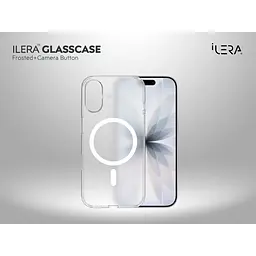 Чохол iLera GlassCase + Camera Button with MagSafe для Apple iPhone 17 Frosted (ILGlCFrCb17) [150405] - мініатюра 3