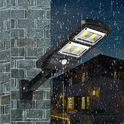 Прожектор LED настінний LL-68T сенсорний вуличний із сонячною панеллю та пультом - мініатюра 6