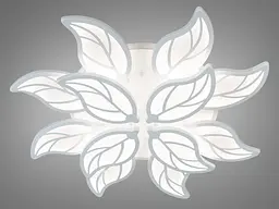 Люстра стельова LED Diasha 8028/8+4WH, 180W, 3200K-6000K, білий акрил, сучасний стиль з диммером та підсвіткою - мініатюра 3