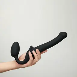 Безремневий страпон Strap-On-Me S 24 см чорний - мініатюра 8