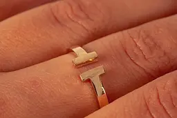 Каблучка Tiffany з жовтого золота 17 K-0031 - мініатюра 6