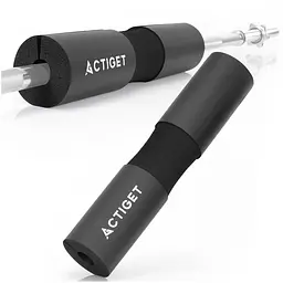 Накладка (бампер) на гриф Actiget Barbell Pad ACT0056 Black - мініатюра 4