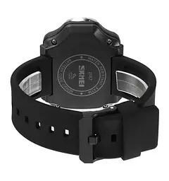 Наручний годинник з ліхтариком Skmei 2187 Black Black, 2187BKBK (18443) - мініатюра 5